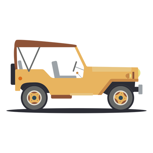 Jeep Fahrzeug Karosserie Rad platt PNG-Design