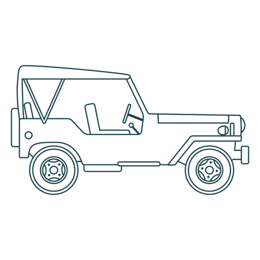 Curso da roda do corpo do carro do veículo Jeep Desenho PNG