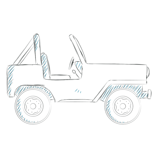 Jeep-Fahrzeug-Autorad-Karosserielinie PNG-Design