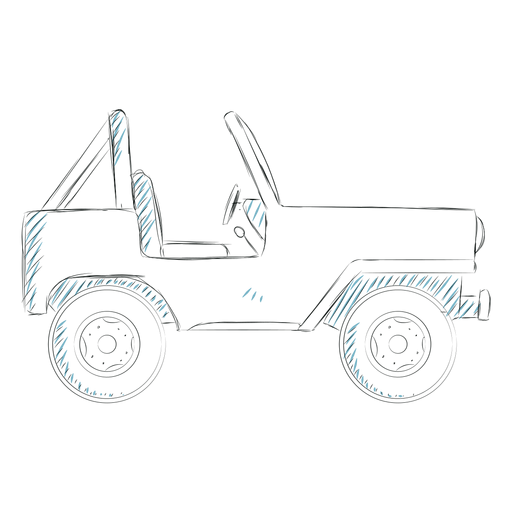 Linha do corpo da roda do carro do veículo Jeep Desenho PNG