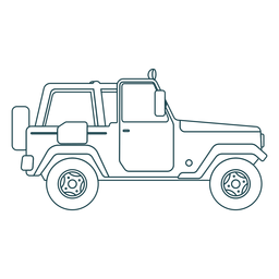Curso do corpo da roda do carro do veículo Jeep Desenho PNG