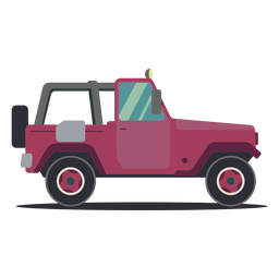 Carrocería de vehículo de rueda de jeep plana Transparent PNG