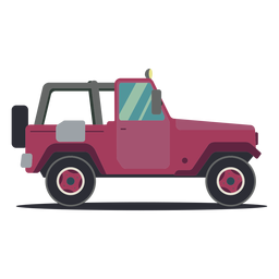 Jeep Wheel Vehicle Car Body Flat PNG & SVG Design For T-Shirts