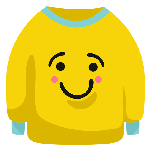 Jersey pullover smile flat
