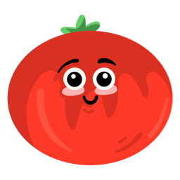 Leaf tomato flat PNG Design