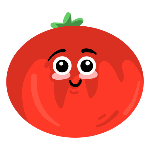 Leaf tomato flat