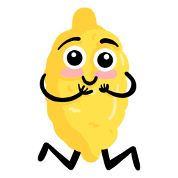 Zitronenschale flach schälen PNG-Design
