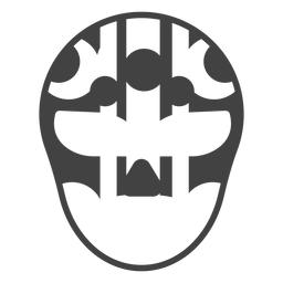 Luchador máscara círculo listrada silhueta detalhada Desenho PNG