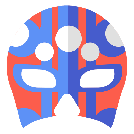 Faixa de círculo da máscara Luchador plana Desenho PNG