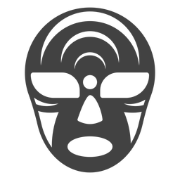 Detalhe da silhueta da máscara em forma de lua crescente Desenho PNG
