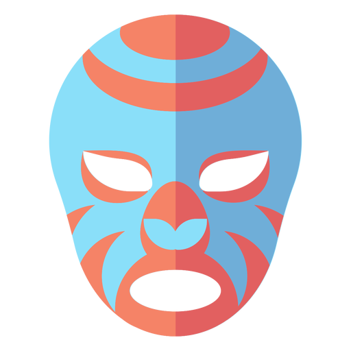 Máscara Luchador plana Desenho PNG