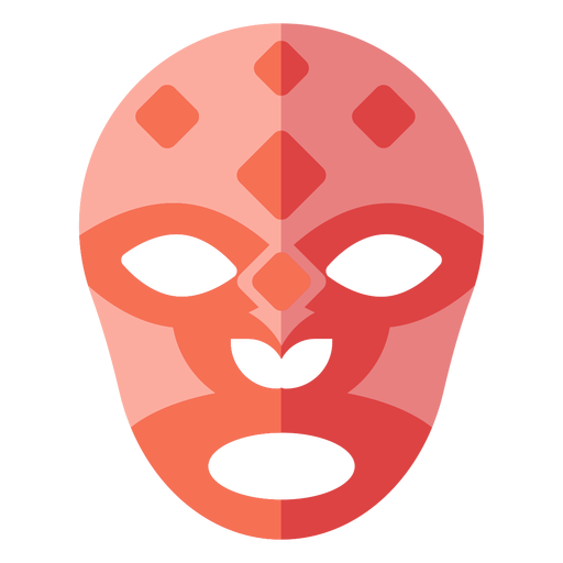 Luchador mask rhomb flat