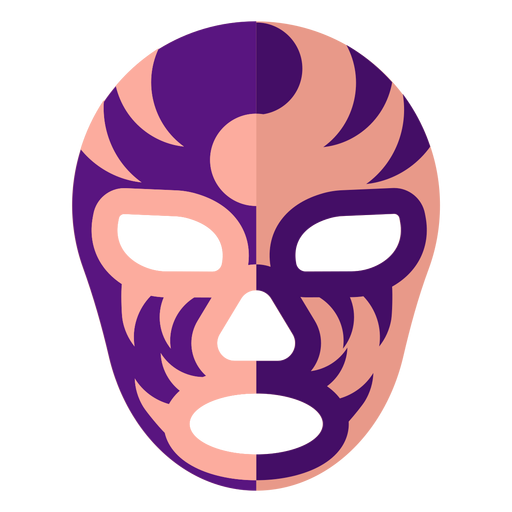 M?scara Luchador estipe yin e yang achatados Desenho PNG