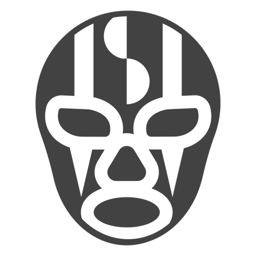 Luchador mask stripe detailed silhouette - Transparent PNG & SVG vector ...