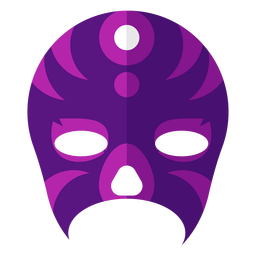 Luchador Stripe Circle Mask Flat PNG & SVG Design For T-Shirts