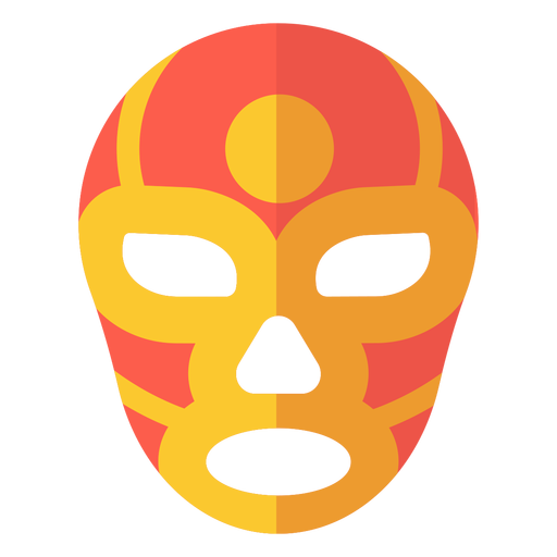 M?scara luchador c?rculo plano Diseño PNG