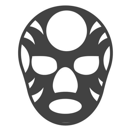 Máscara luchador círculo silueta detallada Descargar PNG/SVG transparente