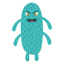 Ojo de mano de monstruo plano Diseño PNG