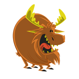 Animal de esboço de chifre de alce Desenho PNG