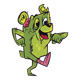 Sorriso mutante achatado Desenho PNG