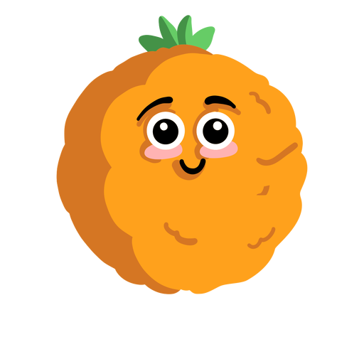 Naranja mandarina mandarina plana Diseño PNG
