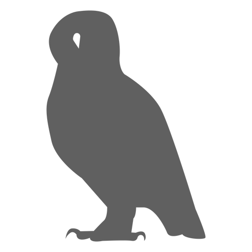Owl eagle owl beak silhouette PNG Design