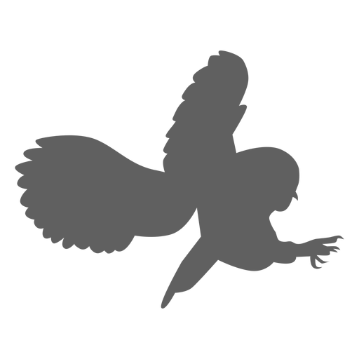 Owl eagle owl wing claw silhouette PNG Design