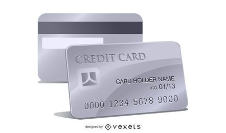 Vector de tarjeta de credito Vector de tarjeta de credito