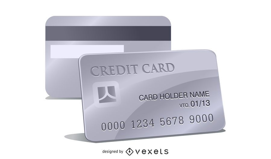 Vector de tarjeta de credito Vector de tarjeta de credito