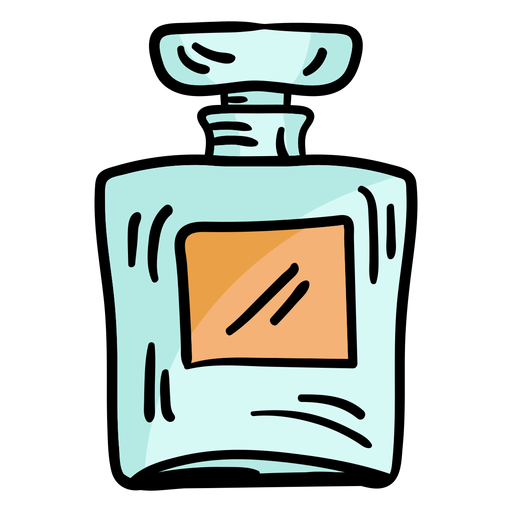 Bosquejo del frasco de perfume