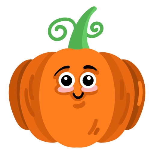 Pumpkin cucurbit gourd flat PNG Design