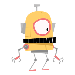 Roboterbox Handauge Skizze PNG-Design