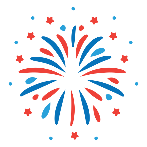 Salute ray firework beam star badge sticker PNG Design