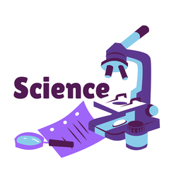 Adesivo de crachá de microscópio científico Desenho PNG