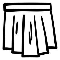 Rock Kilt Schlaganfall PNG-Design