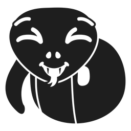 Snake happy muzzle head stroke animal PNG Design