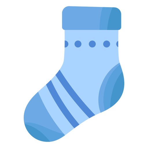 Download Sock stocking stripe flat - Transparent PNG & SVG vector file