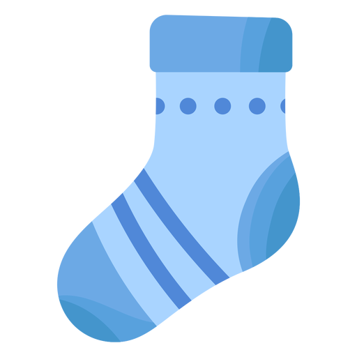 Sock stocking stripe flat PNG Design