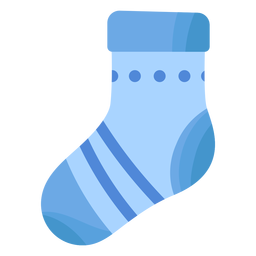 Sock stripe stocking flat PNG Design Transparent PNG