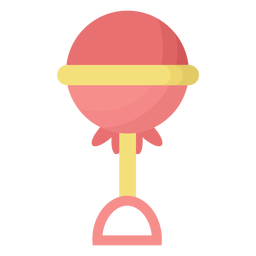 Chocalho de esfera plana Desenho PNG