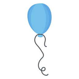 String Ballon flach PNG-Design Transparent PNG