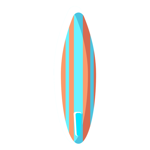 Surfboard flat PNG Design