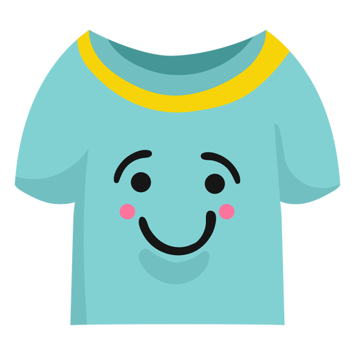 Camiseta jersey sorriso plano Desenho PNG
