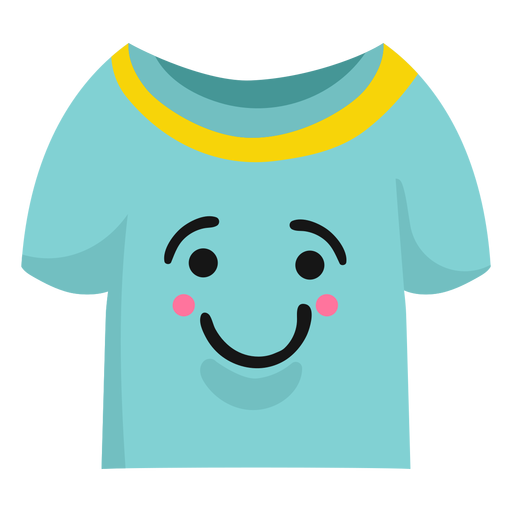 Download T shirt jersey smile flat - Transparent PNG & SVG vector file