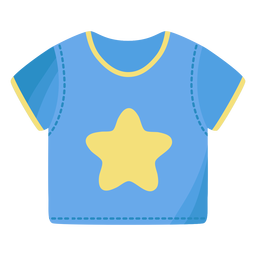 T shirt tee shirt star flat PNG Design Transparent PNG