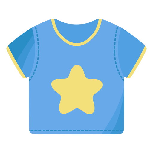 Camiseta camiseta estrella plana