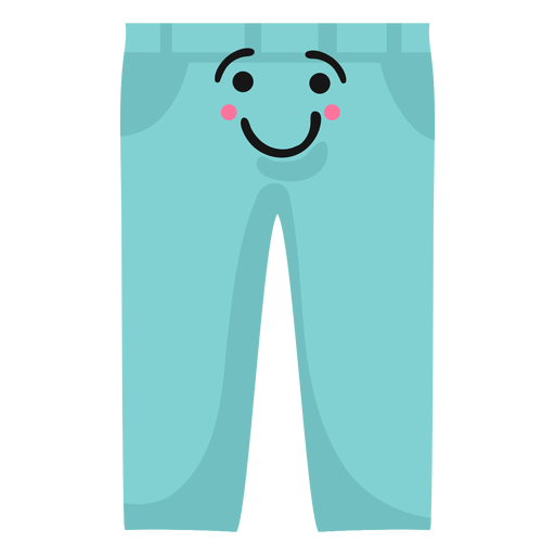 Pantalones pantalones sonrisa plana Diseño PNG