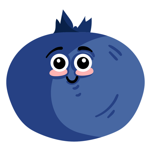 Whortleberry bilberry flat PNG Design