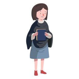 Mulher judia livro plano Desenho PNG