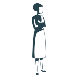 Woman jewish posture detailed silhouette PNG Design